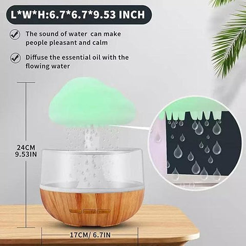 Cloud Rain Humidifier – ترطيب الهواء مع إضاءة LED وأداء هادئ